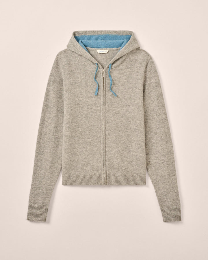 Amanda Cashmere Full Zip Hooded Sweater