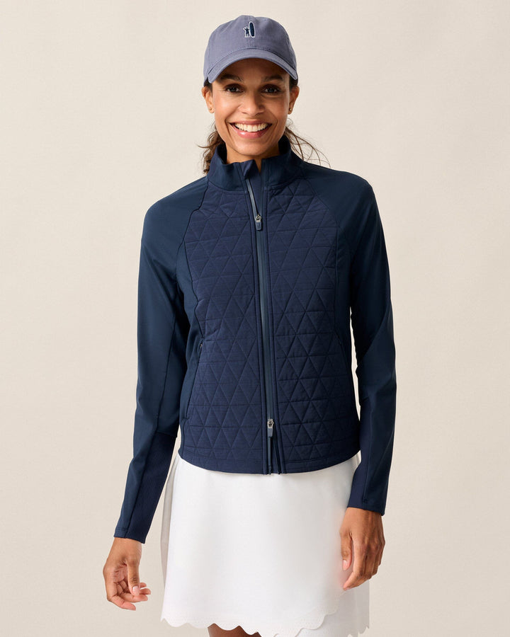 Hannah Performance Mixed Media Jacket