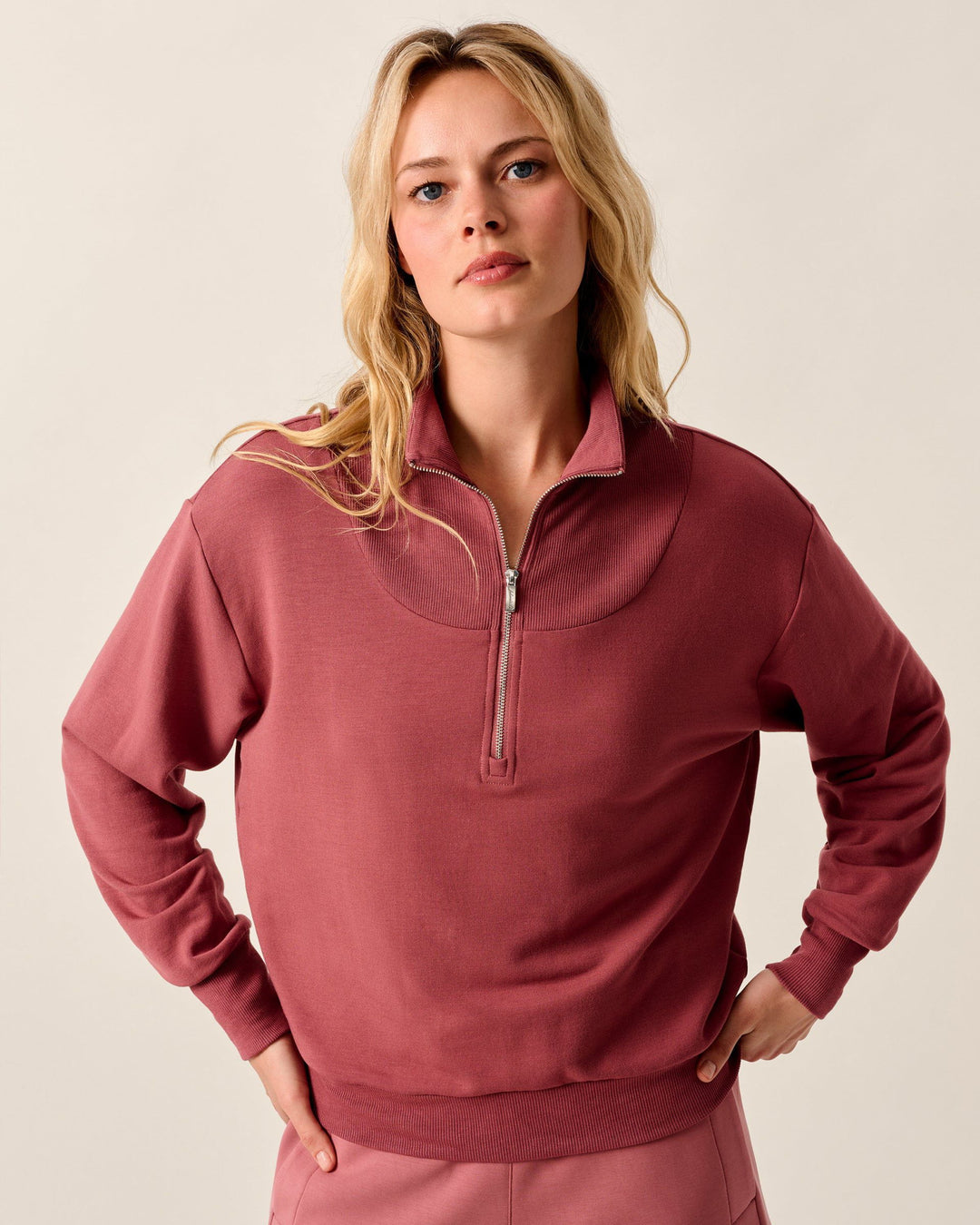 Naomi Rib Knit 1/4-Zip