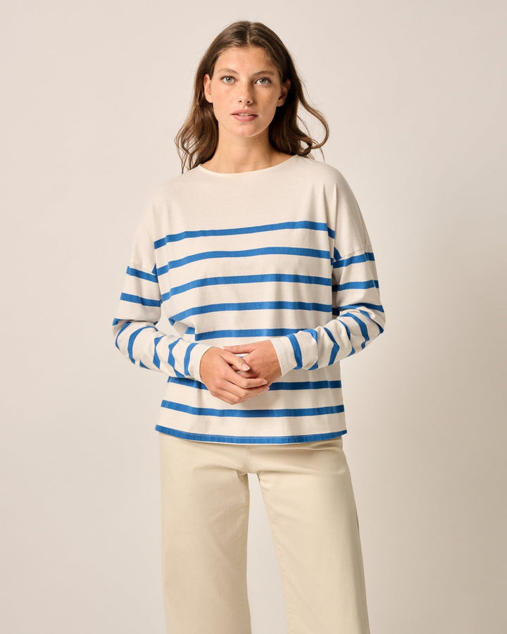 Suki Striped Boatneck T-Shirt