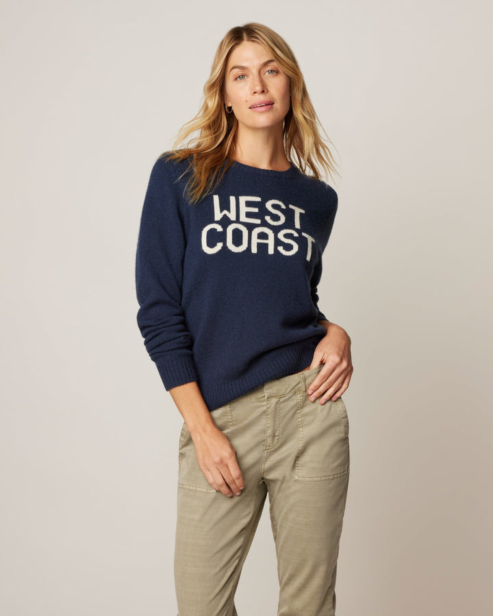 Coastal Cashmere Blend Crewneck Sweater