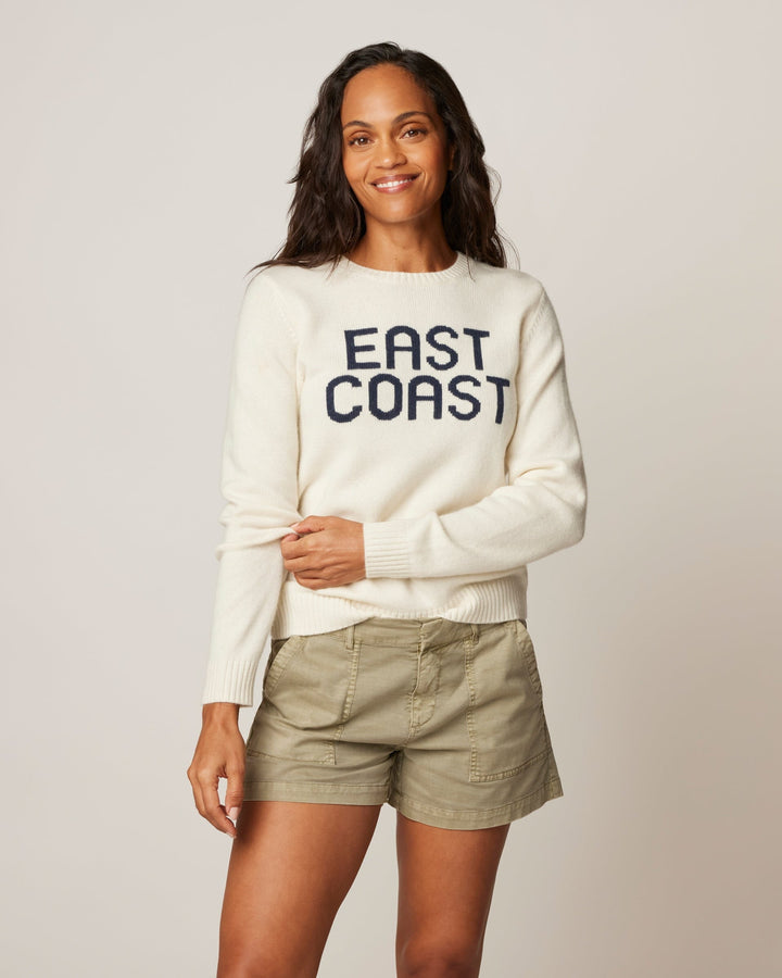 Coastal Cashmere Blend Crewneck Sweater