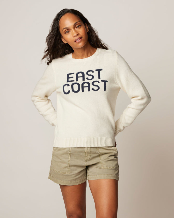 Coastal Cashmere Blend Crewneck Sweater