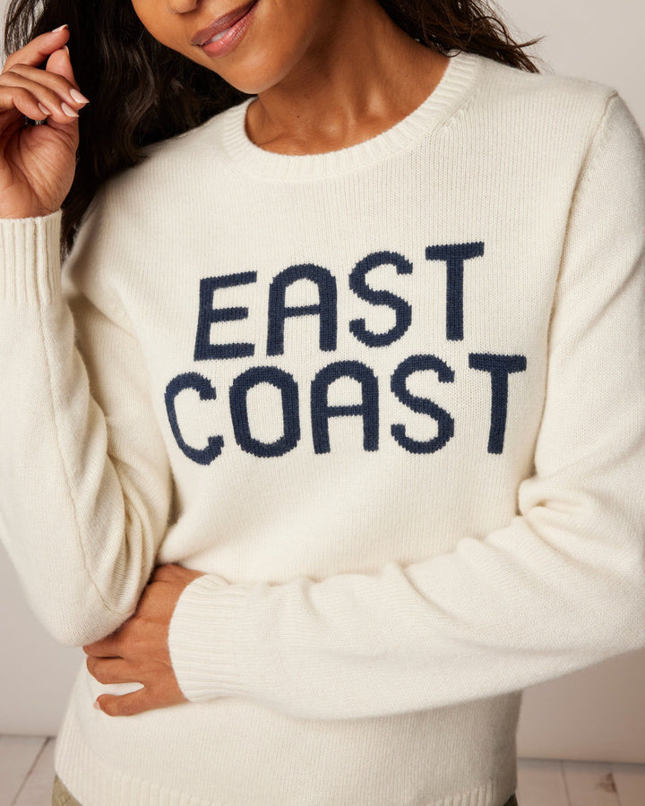 Coastal Cashmere Blend Crewneck Sweater
