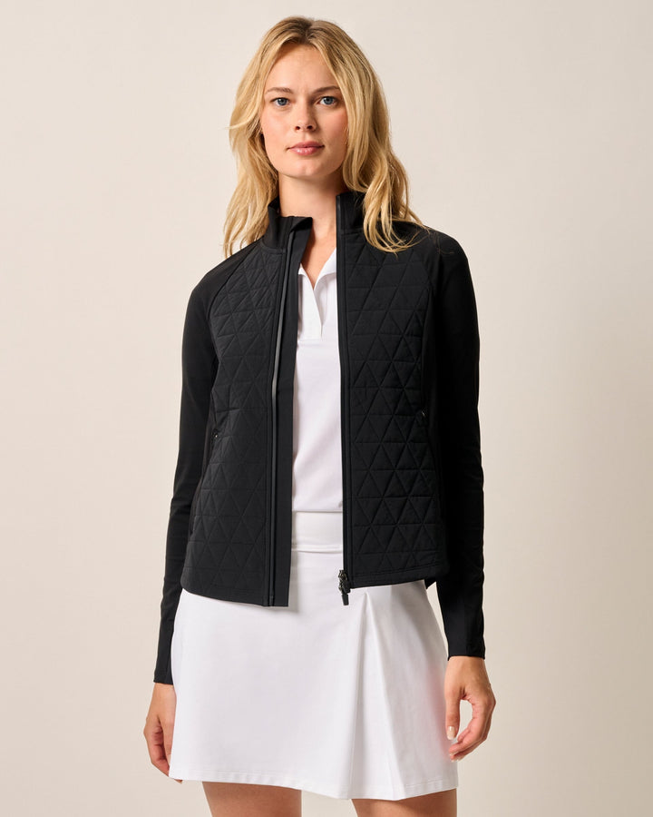Hannah Performance Mixed Media Jacket