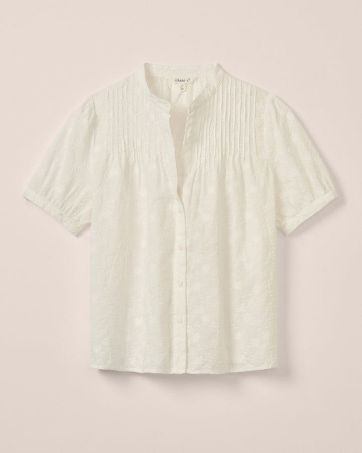 Rosie Pintuck Cotton Blouse