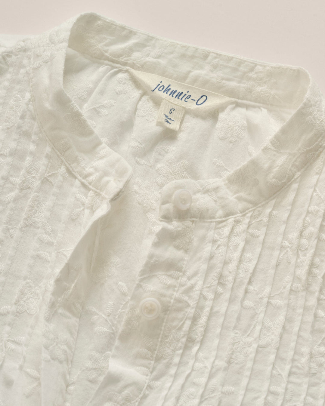 Rosie Pintuck Cotton Blouse