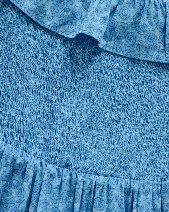Mira Smocked Midi Dress