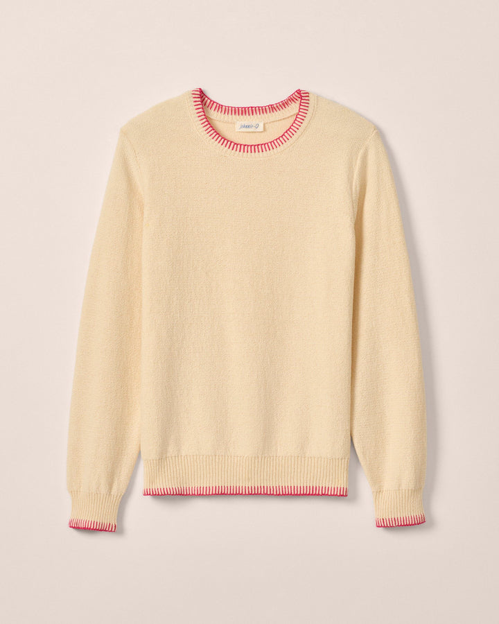 Blanche Cotton Blend Crewneck Sweater