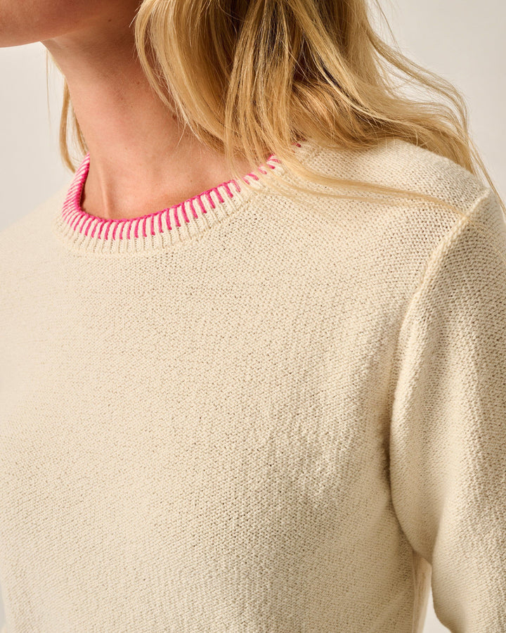 Blanche Cotton Blend Crewneck Sweater