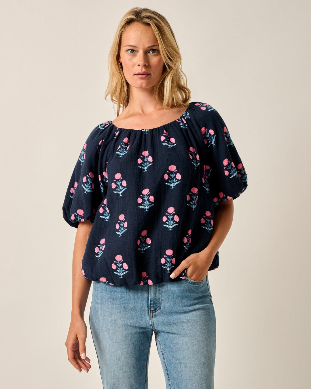 Collett Block Print Blouse