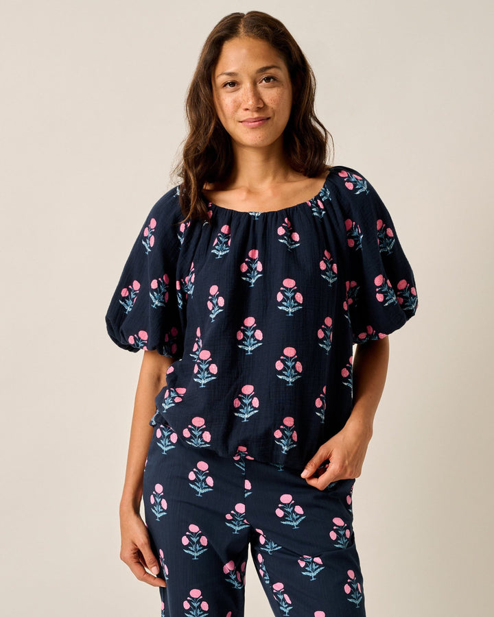 Collett Block Print Blouse