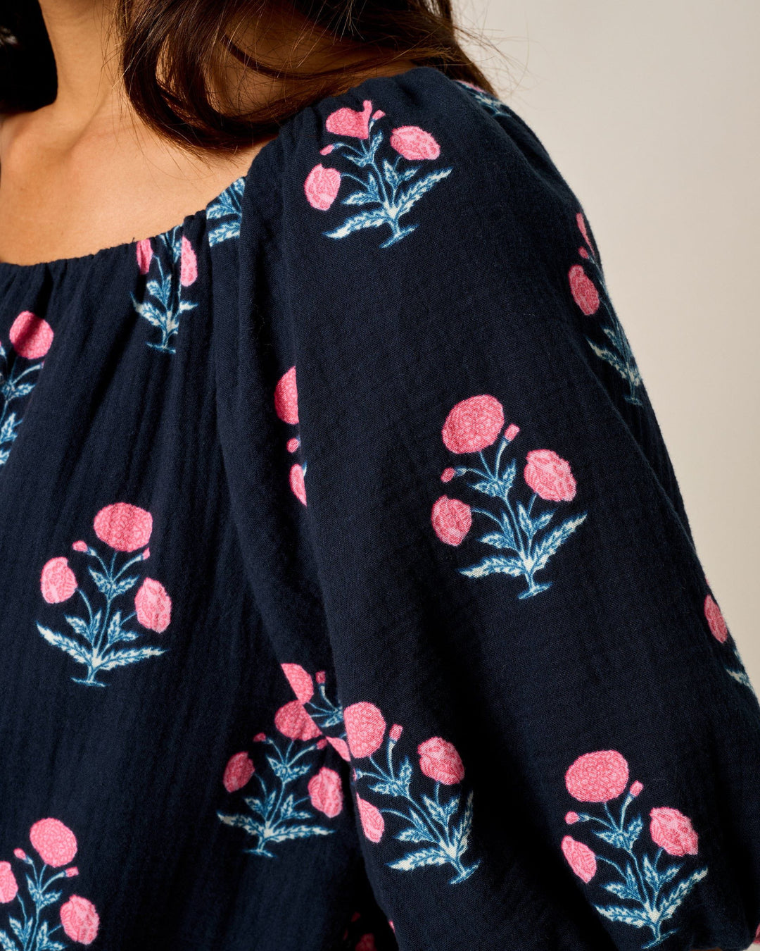 Collett Block Print Blouse