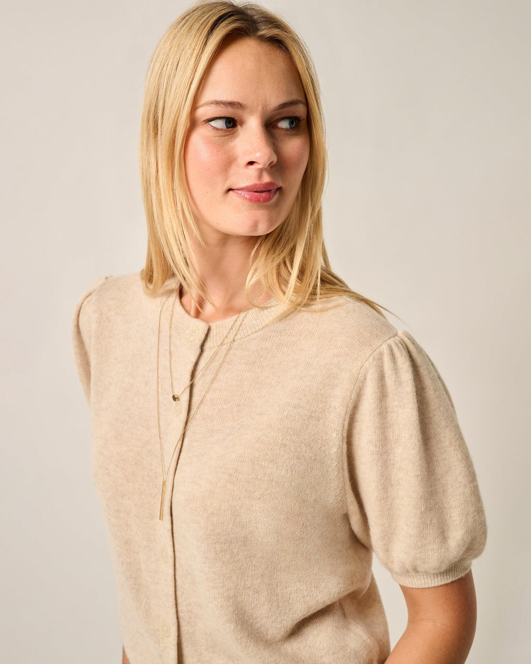 Lizzie Puff Sleeve Cardigan