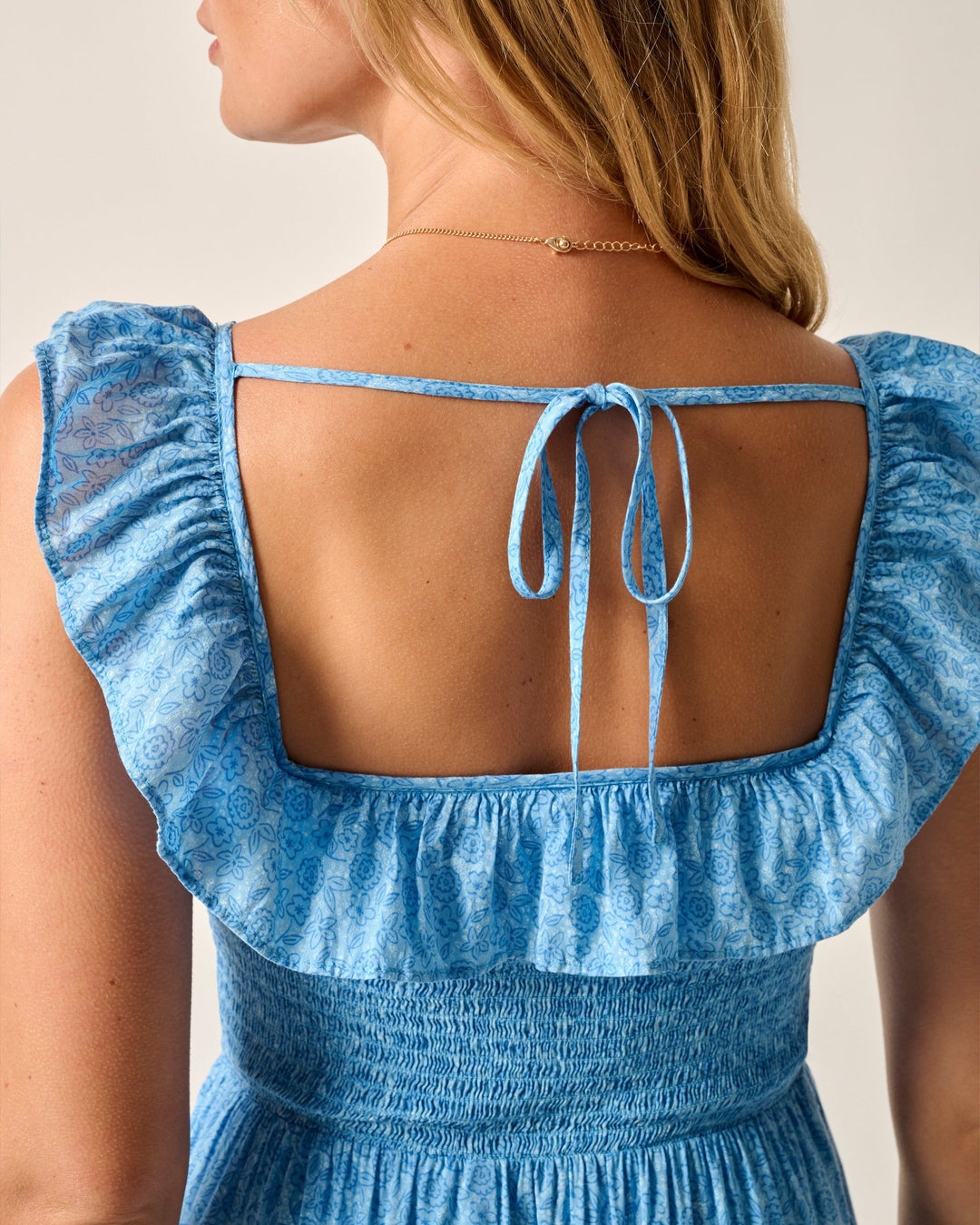 Mira Smocked Midi Dress