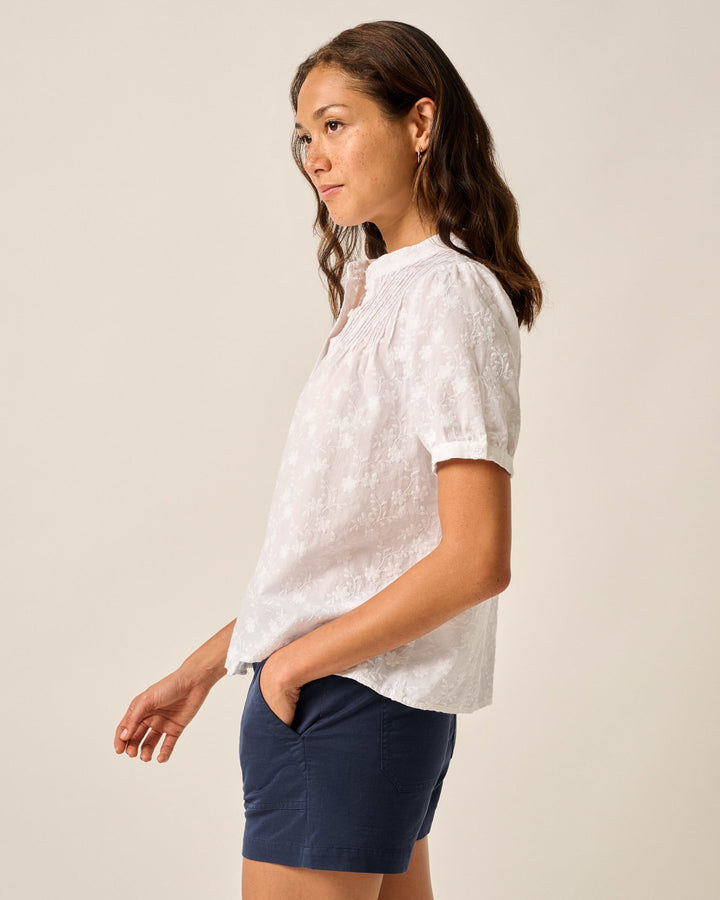 Rosie Pintuck Cotton Blouse