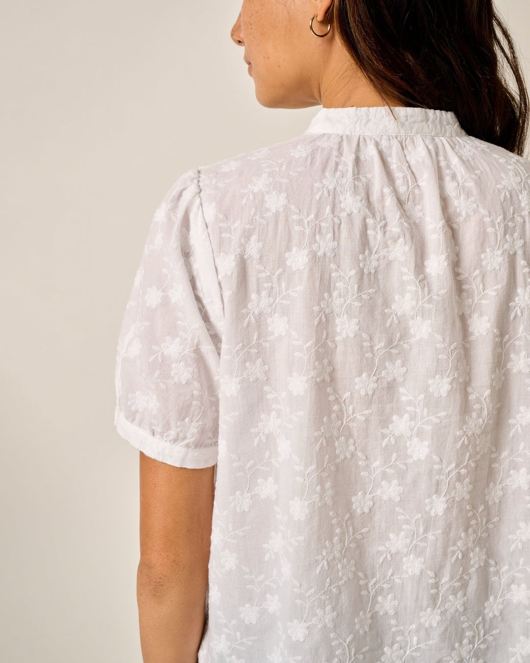 Rosie Pintuck Cotton Blouse