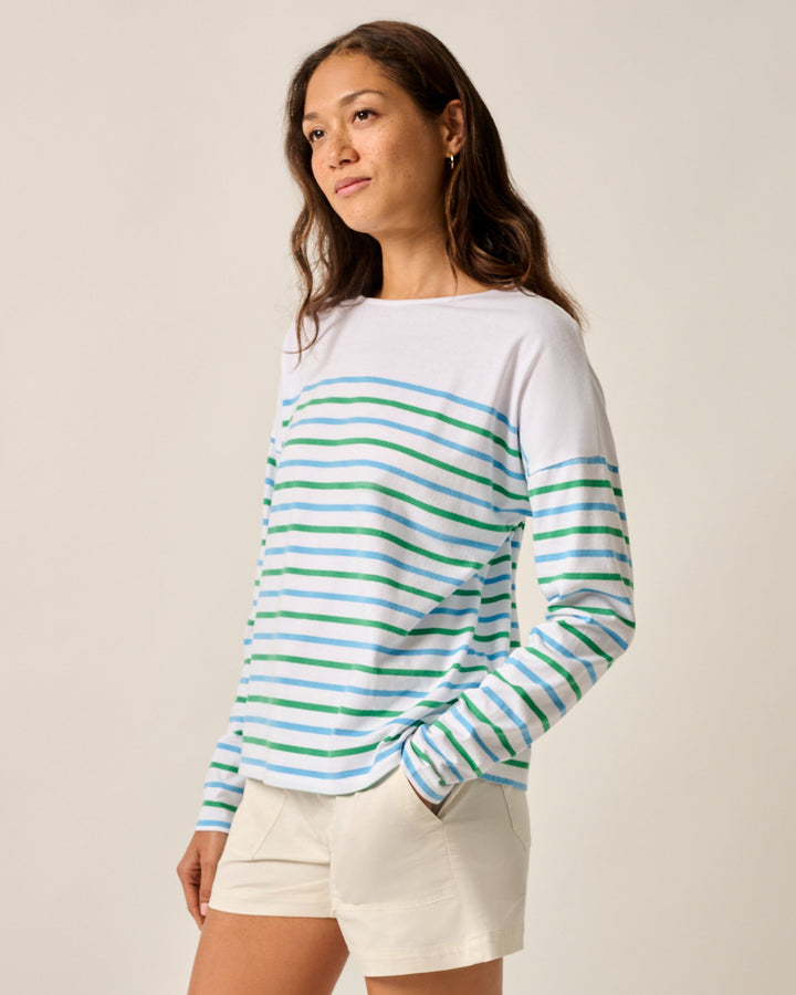 Suki Striped Boatneck T-Shirt