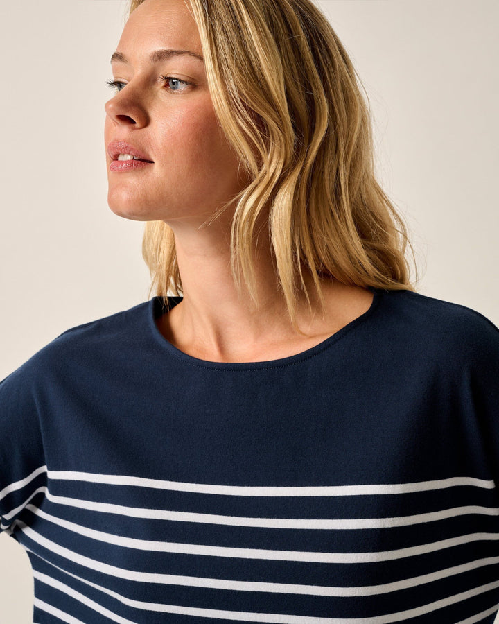 Suki Striped Boatneck T-Shirt