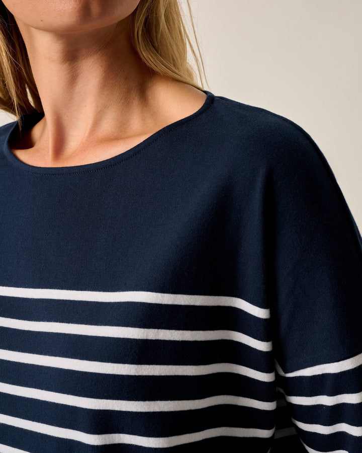 Suki Striped Boatneck T-Shirt
