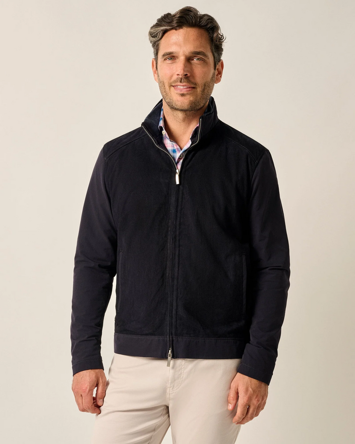 Agnelli Suede Mixed Media Jacket