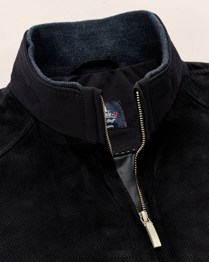 Agnelli Suede Mixed Media Jacket
