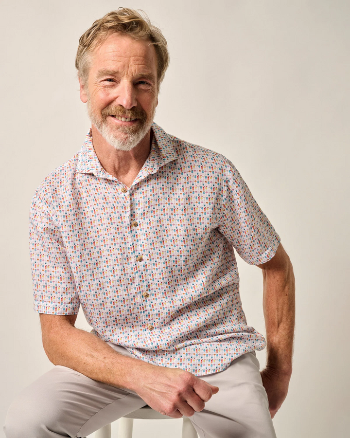 Short Sleeve Hangin' Out Linen Button Down Shirt - 5 O' Clock Somewhere
