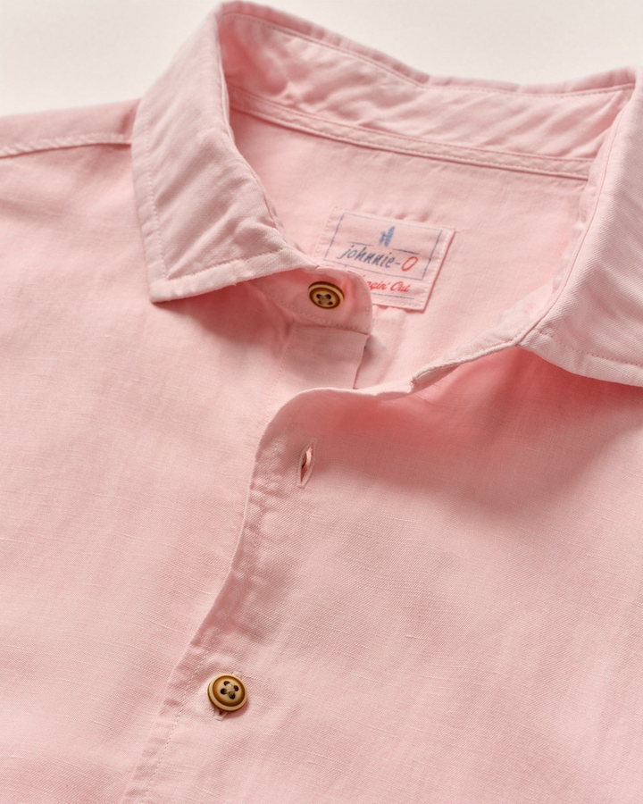 Short Sleeve Hangin' Out Linen Button Down Shirt - Gianni