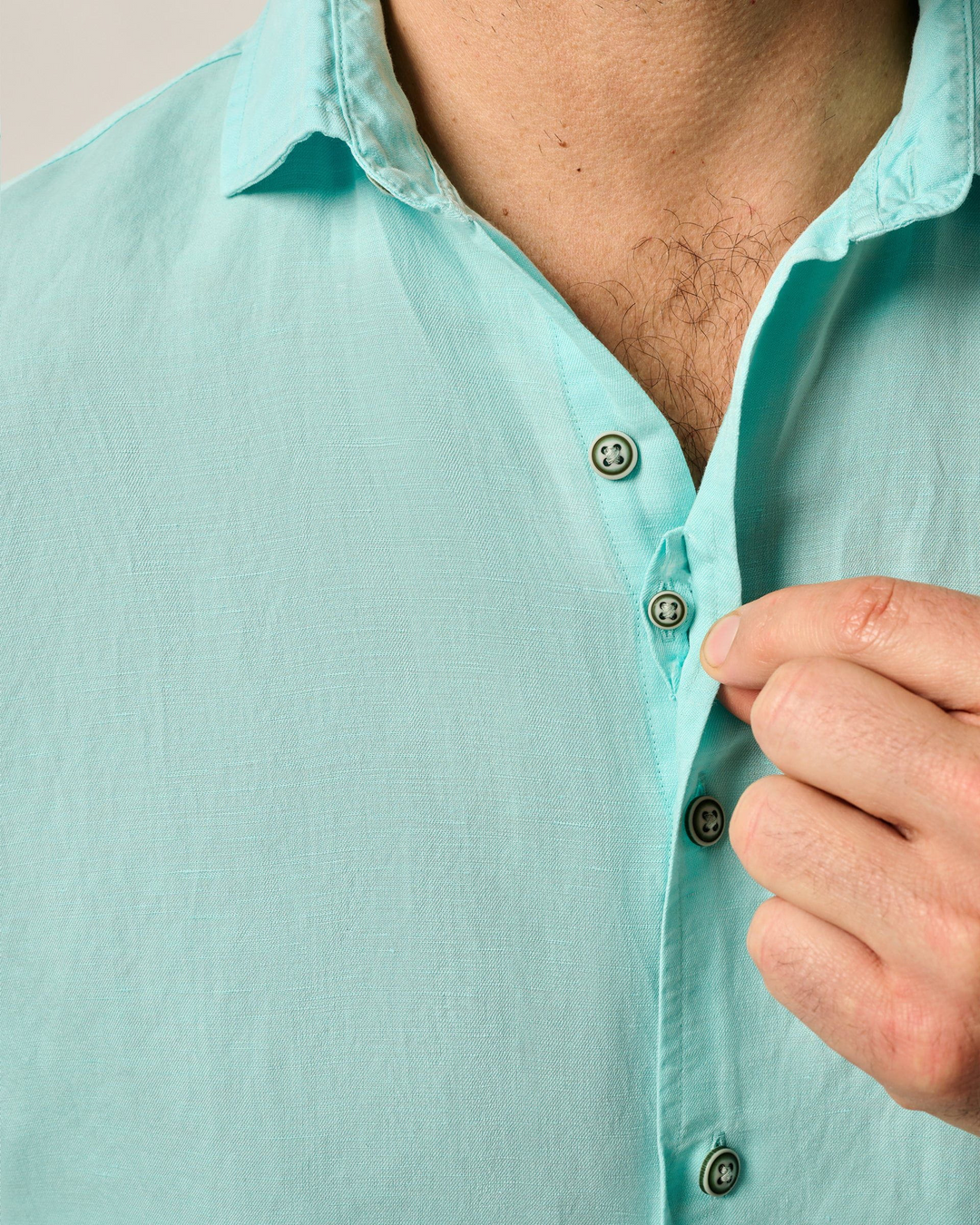 Short Sleeve Hangin' Out Linen Button Down Shirt - Gianni
