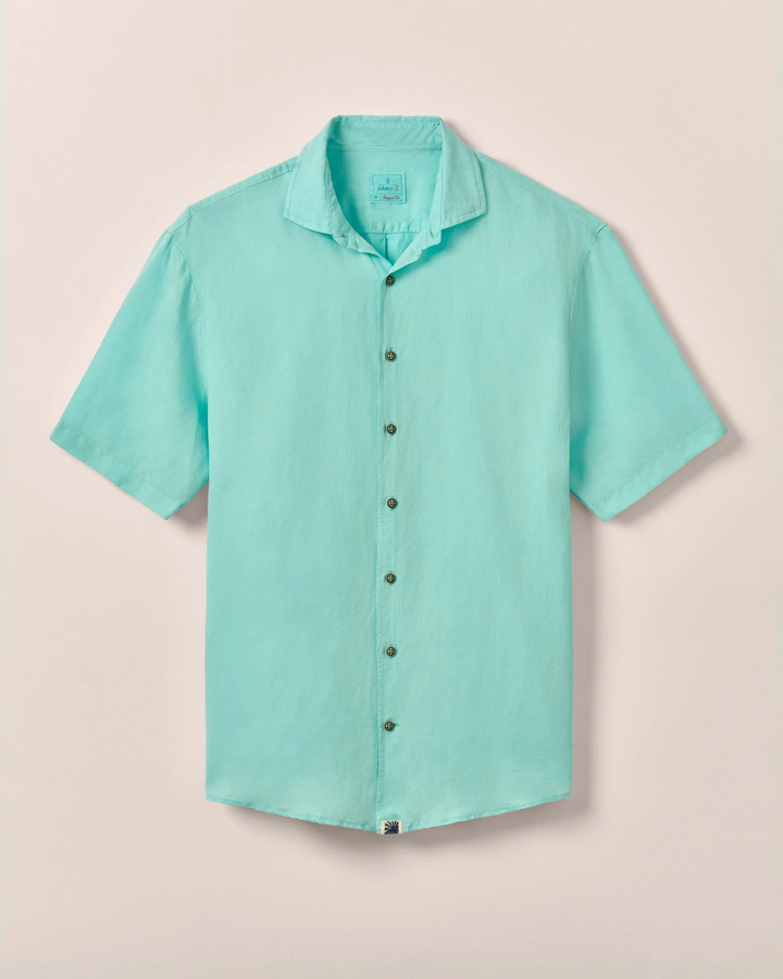 Short Sleeve Hangin' Out Linen Button Down Shirt - Gianni