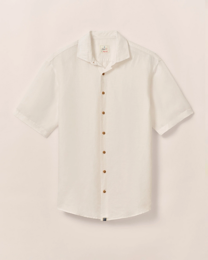 Short Sleeve Hangin' Out Linen Button Down Shirt - Gianni