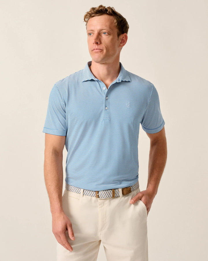Performance Mesh Polo - Dru Stripe