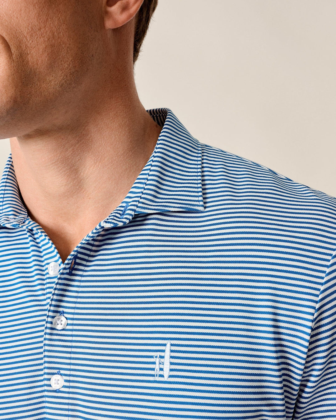 Performance Mesh Polo - Dru Stripe