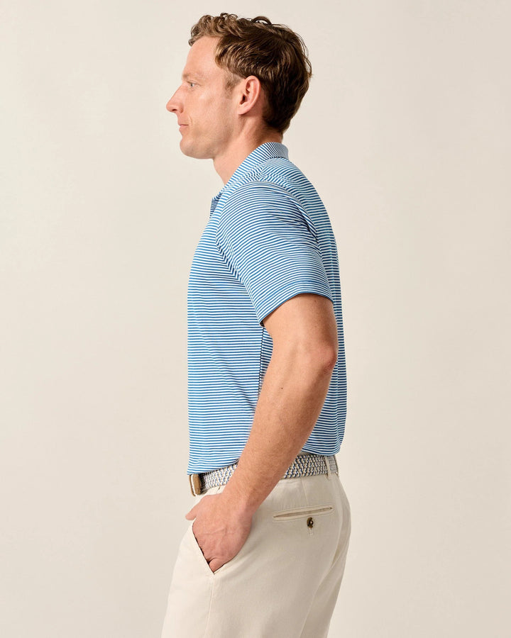 Performance Mesh Polo - Dru Stripe