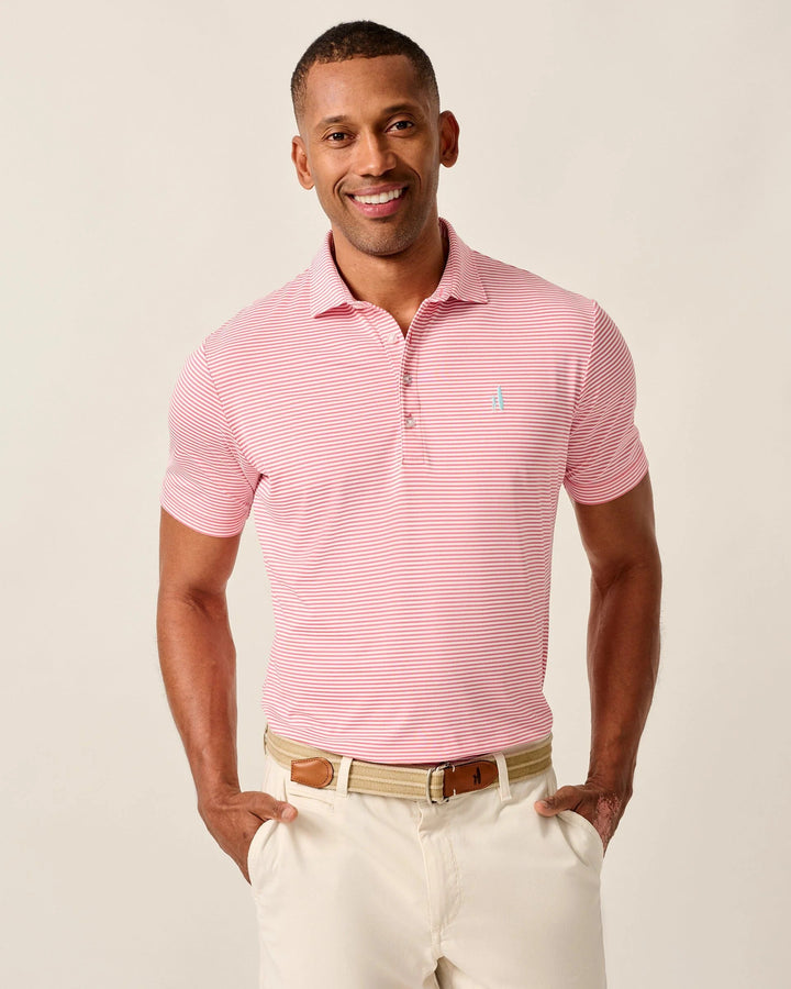 Performance Mesh Polo - Dru Stripe