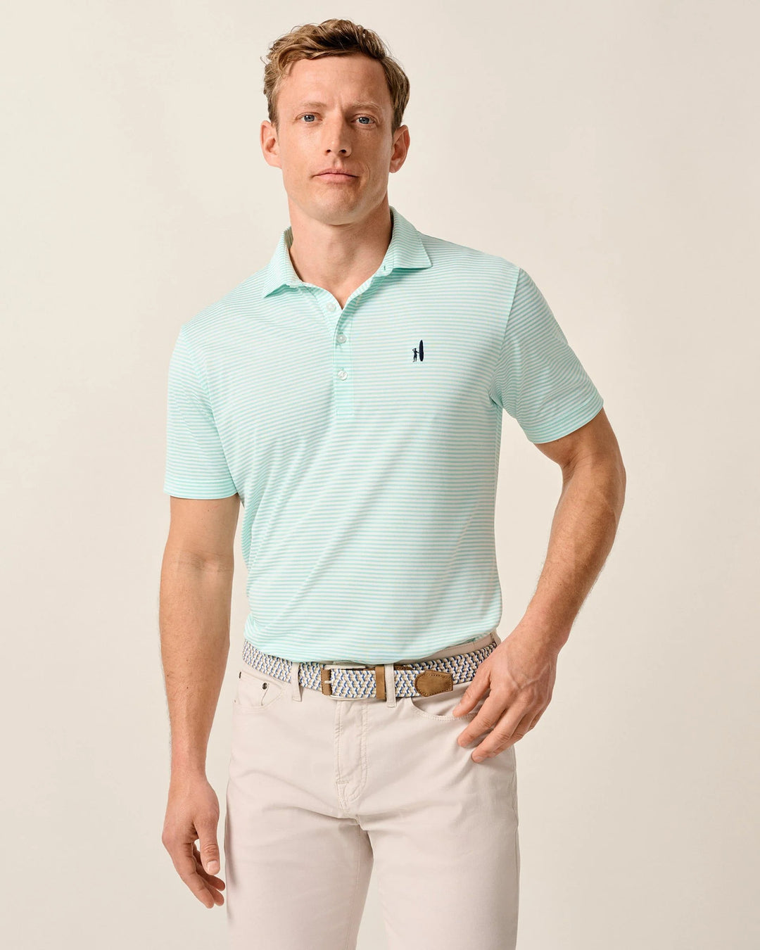 Performance Mesh Polo - Dru Stripe
