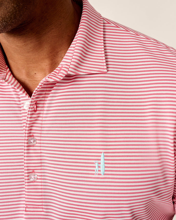 Performance Mesh Polo - Dru Stripe