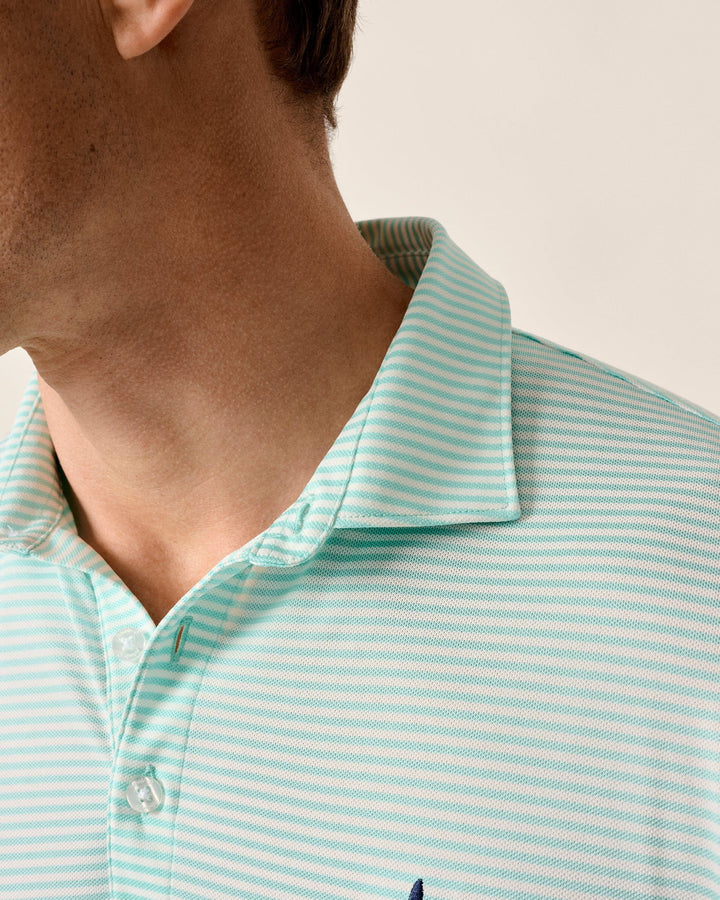 Performance Mesh Polo - Dru Stripe