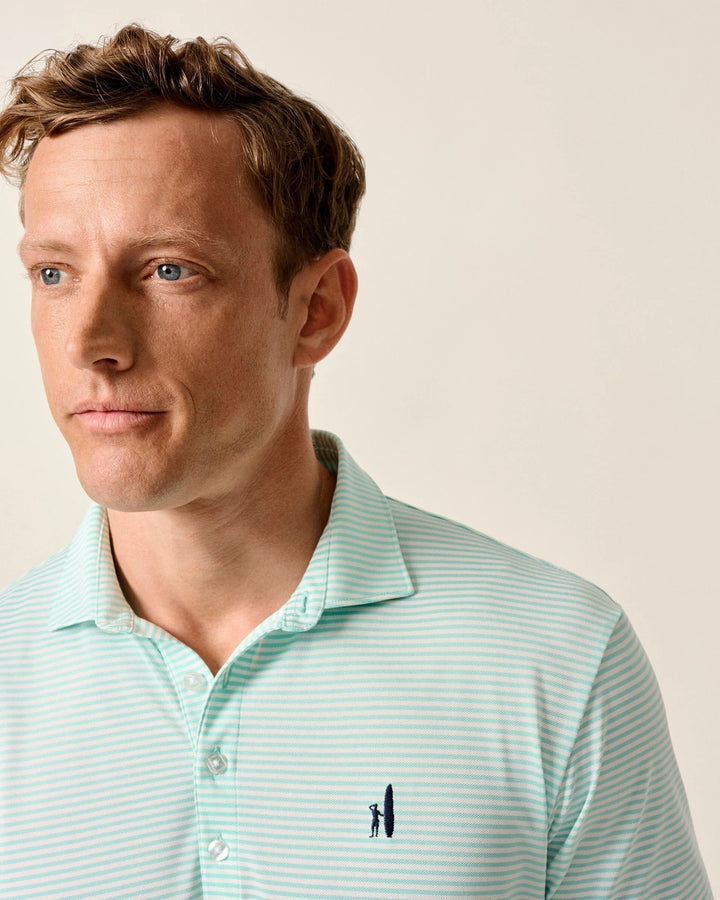 Performance Mesh Polo - Dru Stripe