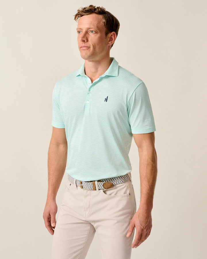 Performance Mesh Polo - Dru Stripe