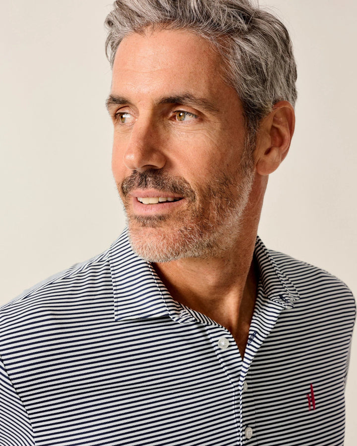 Performance Mesh Polo - Dru Stripe
