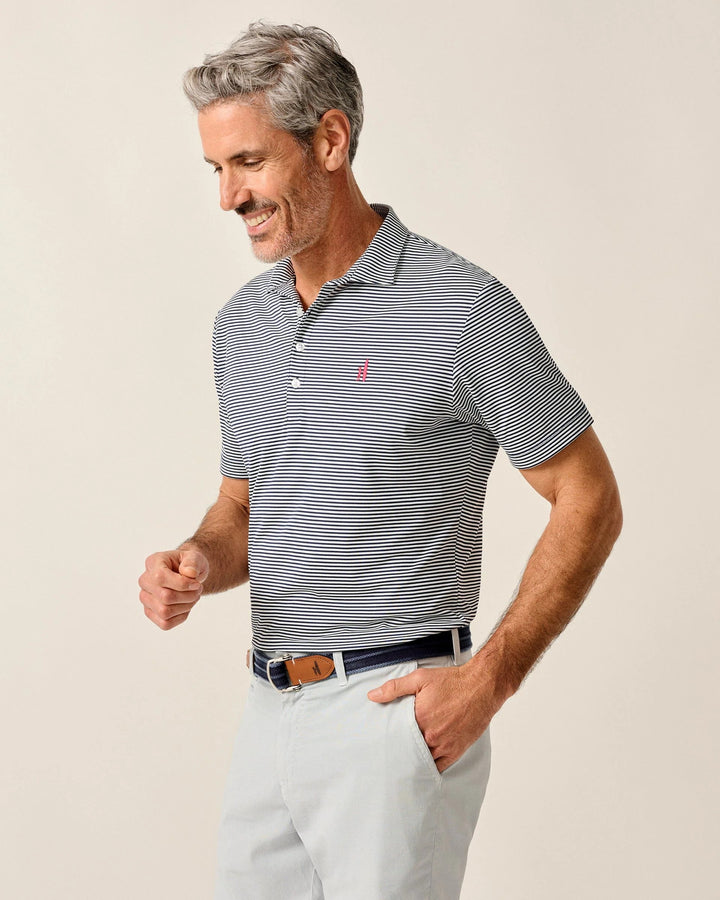 Performance Mesh Polo - Dru Stripe