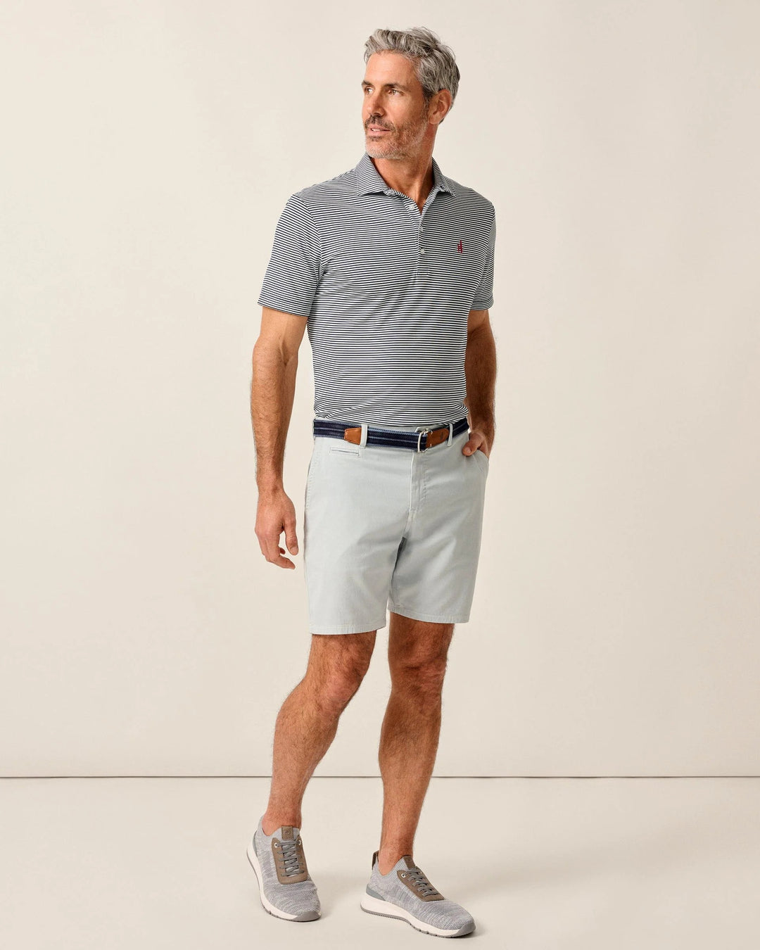 Performance Mesh Polo - Dru Stripe