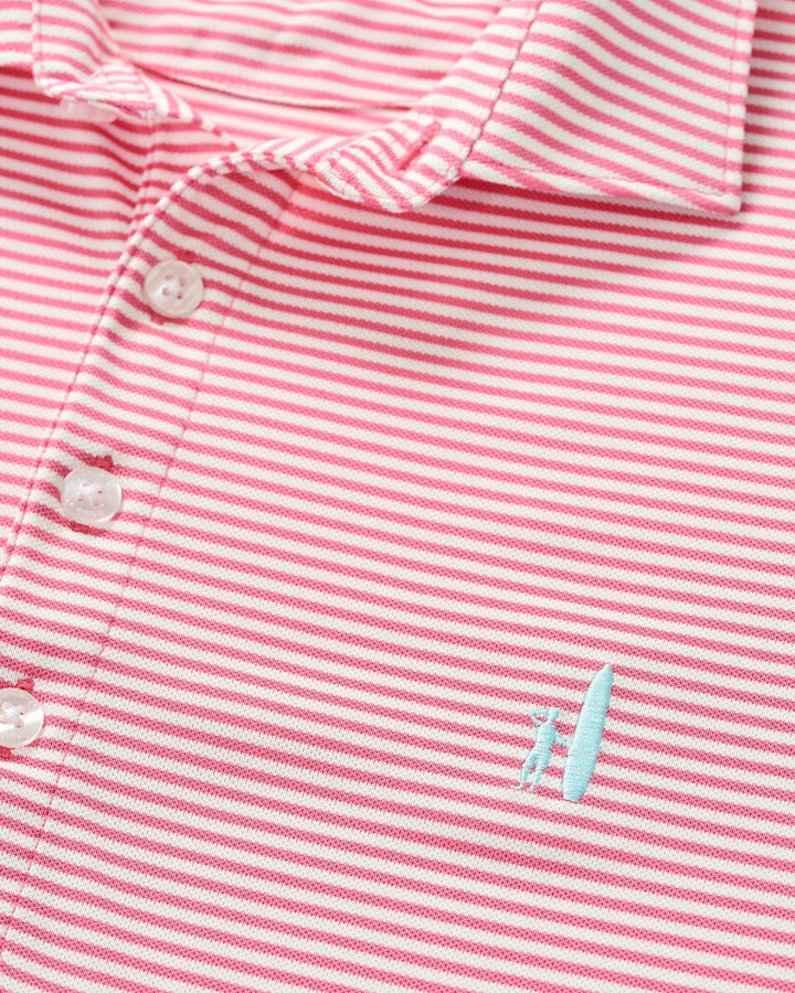 Performance Mesh Polo - Dru Stripe