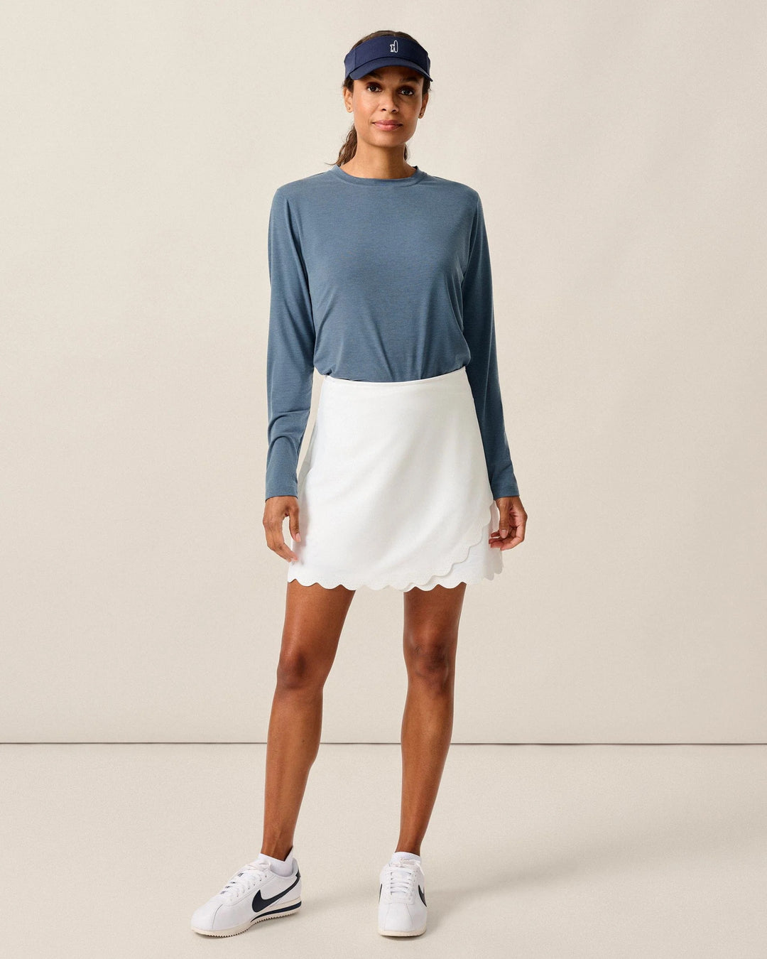 Sienna Scalloped Performance Skort